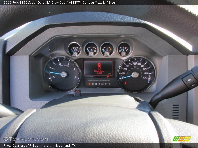 Caribou Metallic / Steel 2016 Ford F350 Super Duty XLT Crew Cab 4x4 DRW