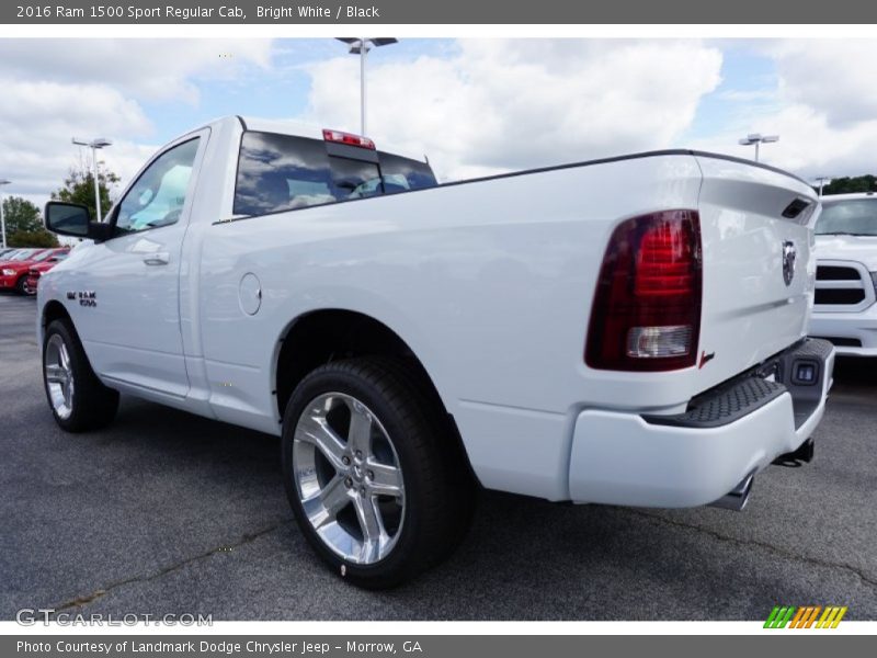 Bright White / Black 2016 Ram 1500 Sport Regular Cab