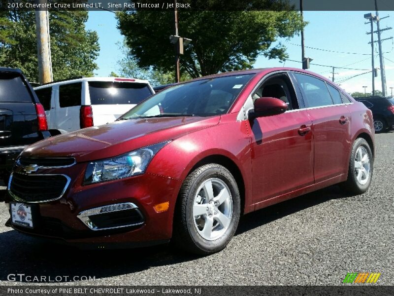 Siren Red Tintcoat / Jet Black 2016 Chevrolet Cruze Limited LT