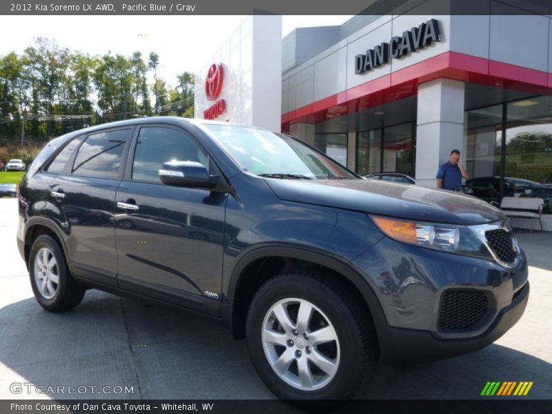 Pacific Blue / Gray 2012 Kia Sorento LX AWD