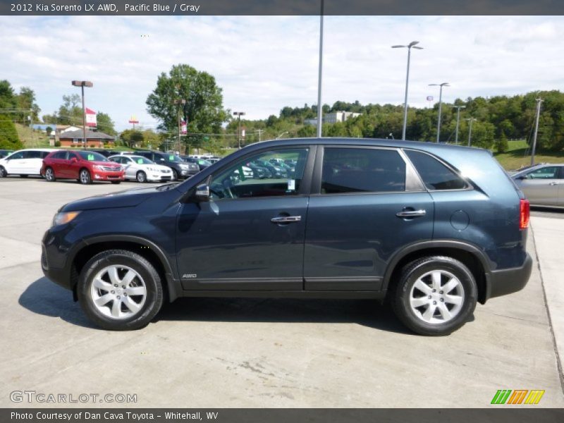 Pacific Blue / Gray 2012 Kia Sorento LX AWD