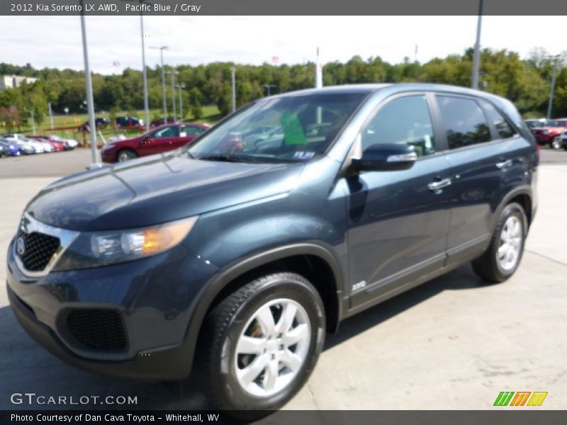 Pacific Blue / Gray 2012 Kia Sorento LX AWD