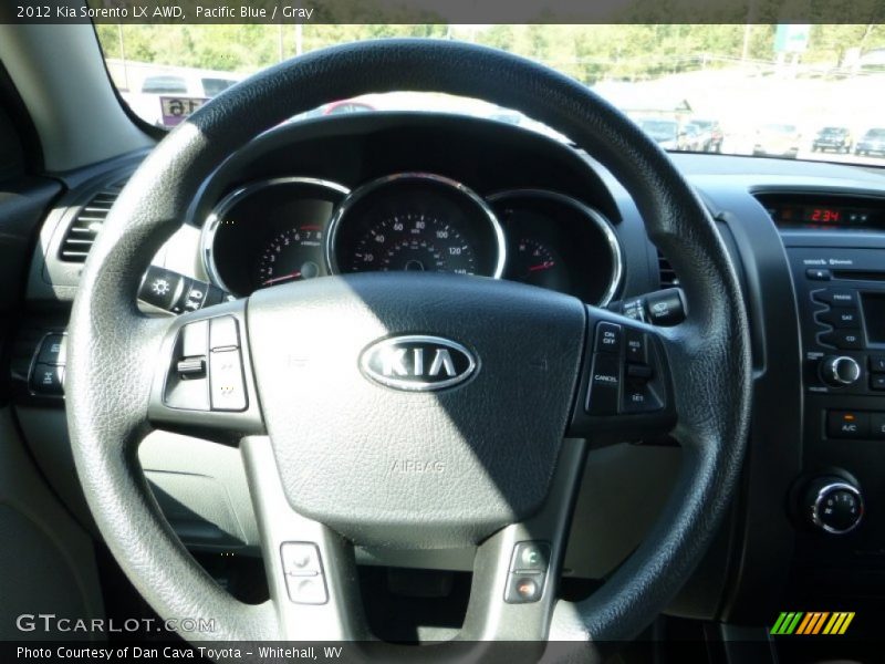Pacific Blue / Gray 2012 Kia Sorento LX AWD