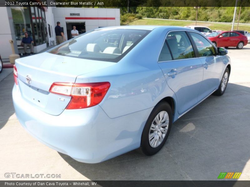 Clearwater Blue Metallic / Ash 2012 Toyota Camry LE