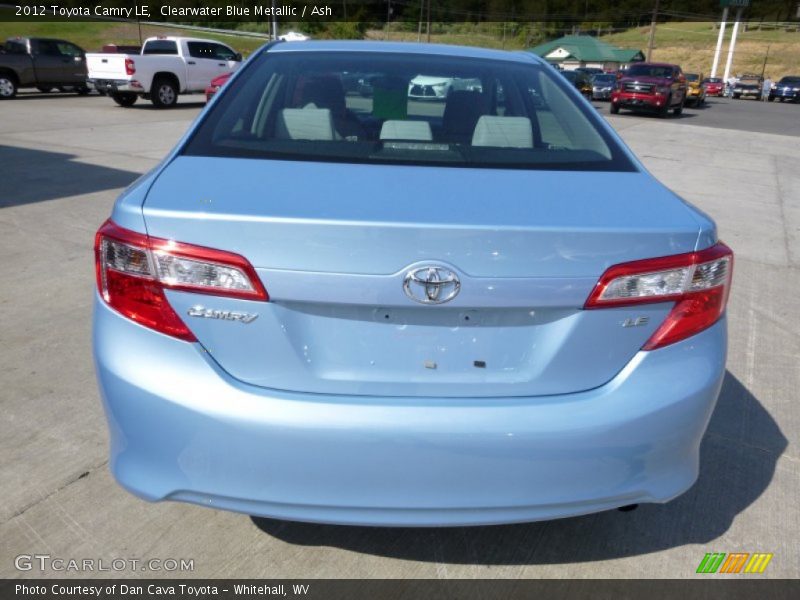 Clearwater Blue Metallic / Ash 2012 Toyota Camry LE