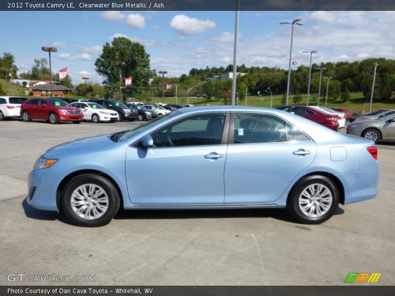 Clearwater Blue Metallic / Ash 2012 Toyota Camry LE