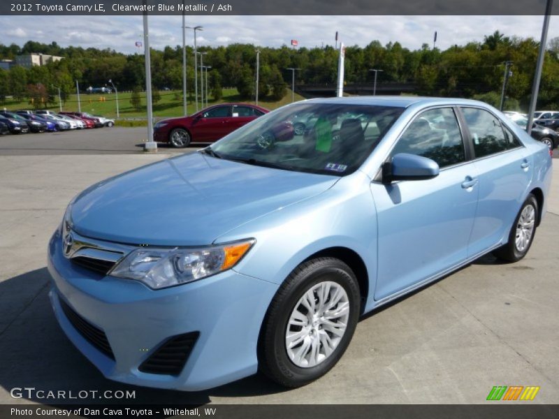 Clearwater Blue Metallic / Ash 2012 Toyota Camry LE