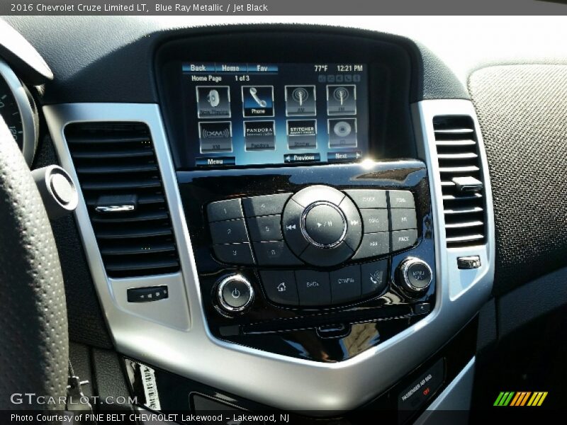 Blue Ray Metallic / Jet Black 2016 Chevrolet Cruze Limited LT