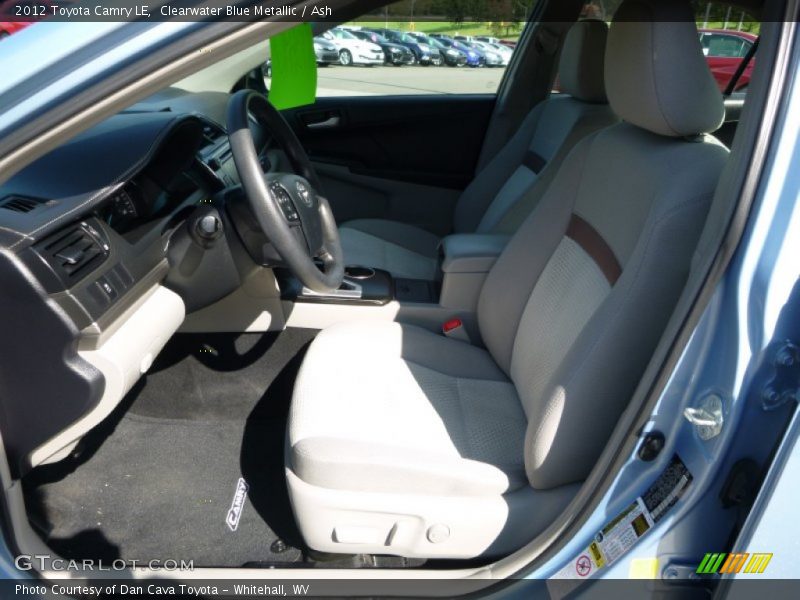 Clearwater Blue Metallic / Ash 2012 Toyota Camry LE