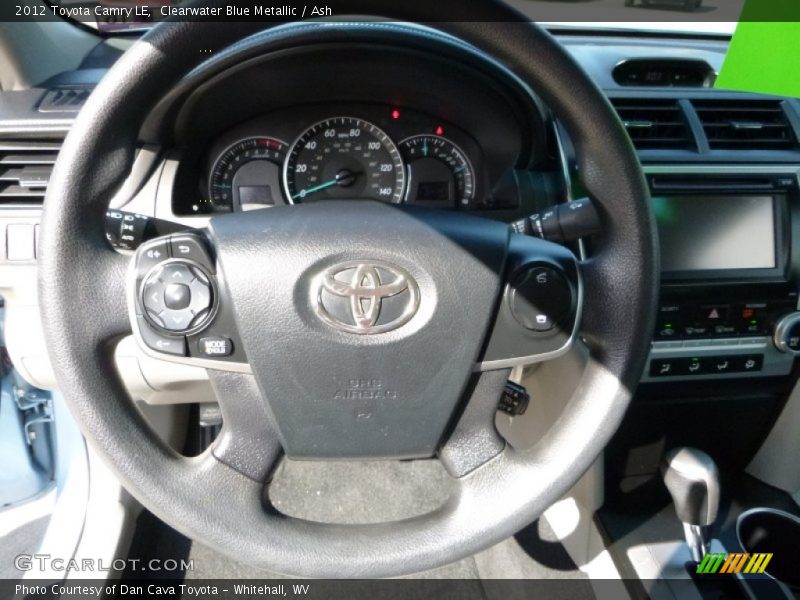 Clearwater Blue Metallic / Ash 2012 Toyota Camry LE