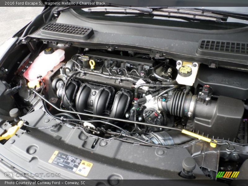 Magnetic Metallic / Charcoal Black 2016 Ford Escape S