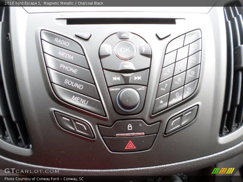 Magnetic Metallic / Charcoal Black 2016 Ford Escape S