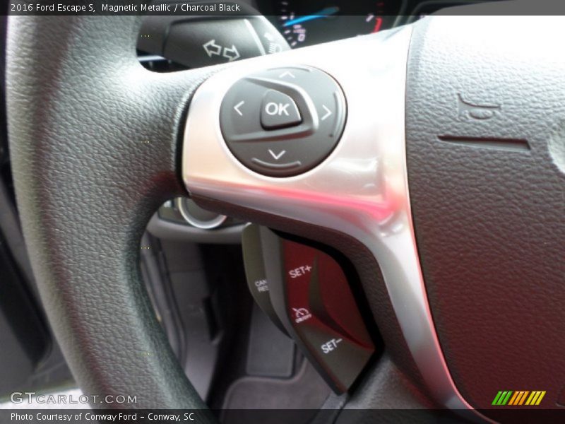 Magnetic Metallic / Charcoal Black 2016 Ford Escape S