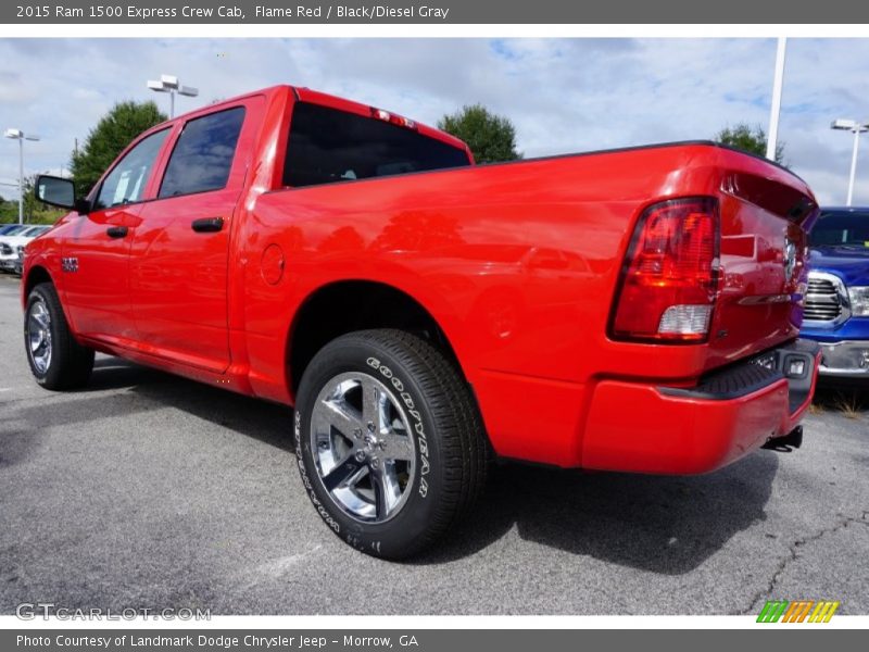 Flame Red / Black/Diesel Gray 2015 Ram 1500 Express Crew Cab