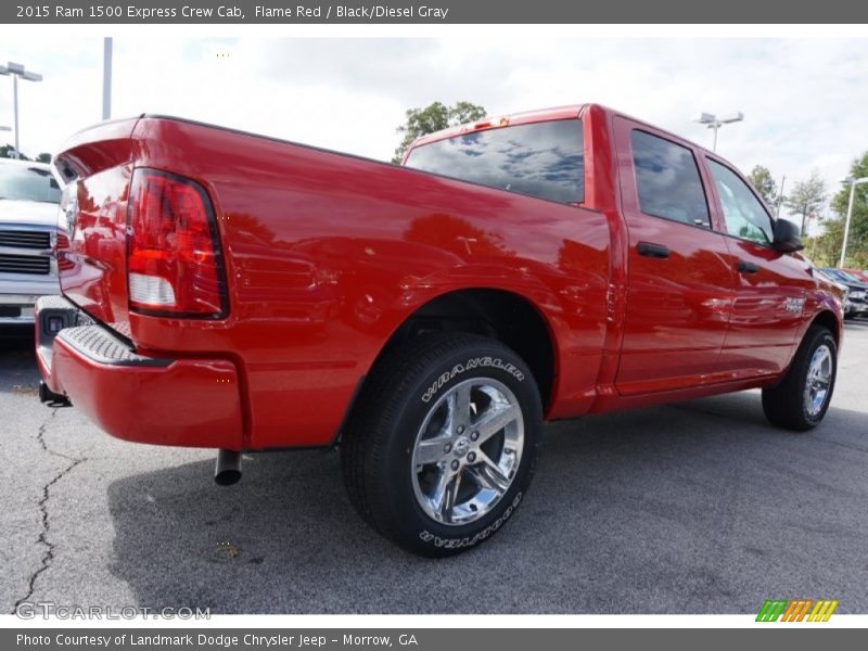 Flame Red / Black/Diesel Gray 2015 Ram 1500 Express Crew Cab