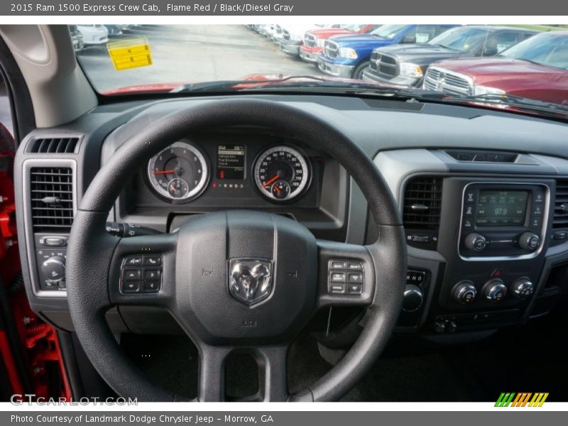 Flame Red / Black/Diesel Gray 2015 Ram 1500 Express Crew Cab