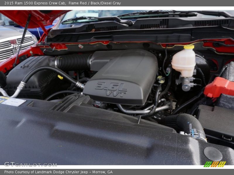 Flame Red / Black/Diesel Gray 2015 Ram 1500 Express Crew Cab