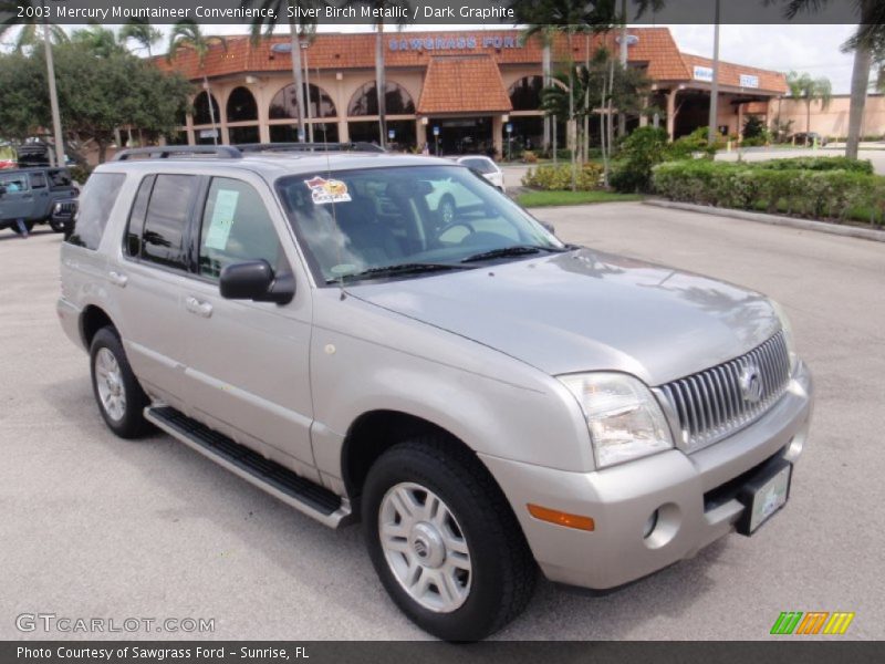 Silver Birch Metallic / Dark Graphite 2003 Mercury Mountaineer Convenience