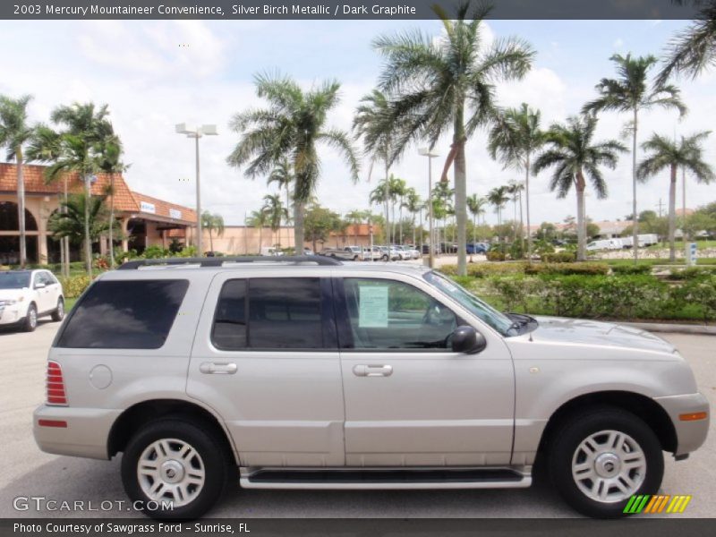 Silver Birch Metallic / Dark Graphite 2003 Mercury Mountaineer Convenience