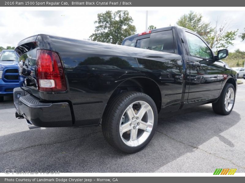Brilliant Black Crystal Pearl / Black 2016 Ram 1500 Sport Regular Cab