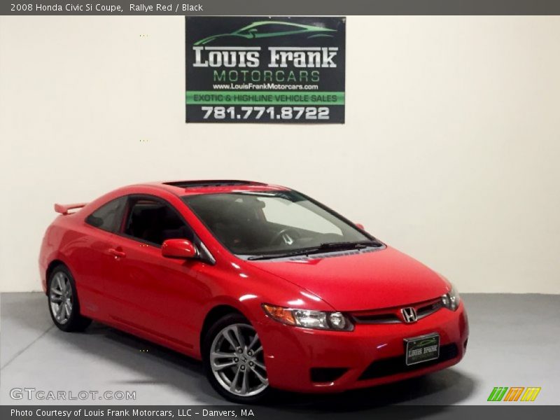 Rallye Red / Black 2008 Honda Civic Si Coupe