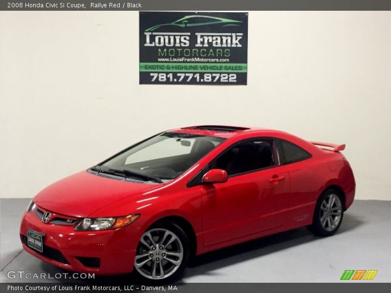 Rallye Red / Black 2008 Honda Civic Si Coupe