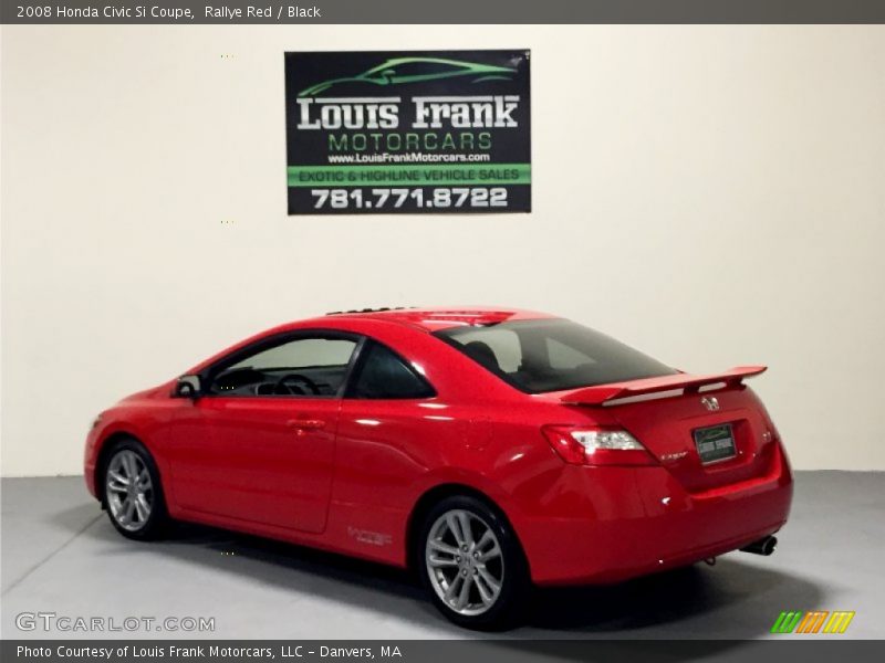 Rallye Red / Black 2008 Honda Civic Si Coupe