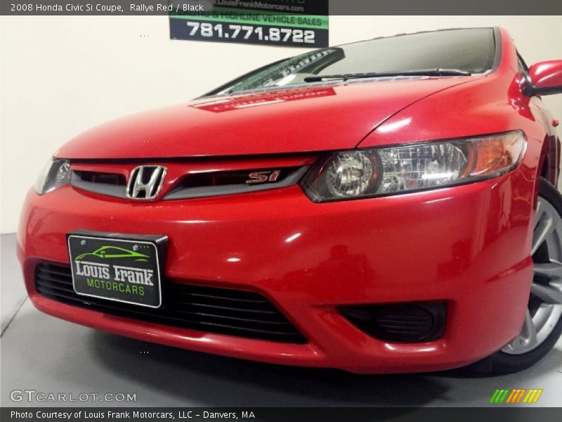 Rallye Red / Black 2008 Honda Civic Si Coupe