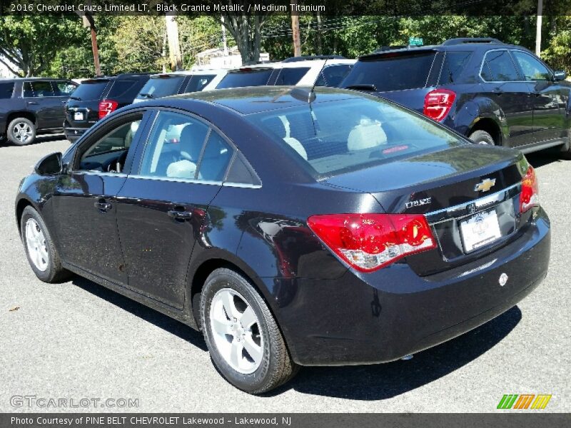 Black Granite Metallic / Medium Titanium 2016 Chevrolet Cruze Limited LT
