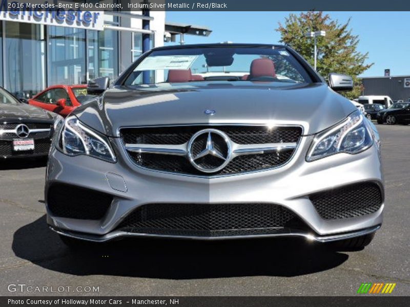 Iridium Silver Metallic / Red/Black 2016 Mercedes-Benz E 400 Cabriolet