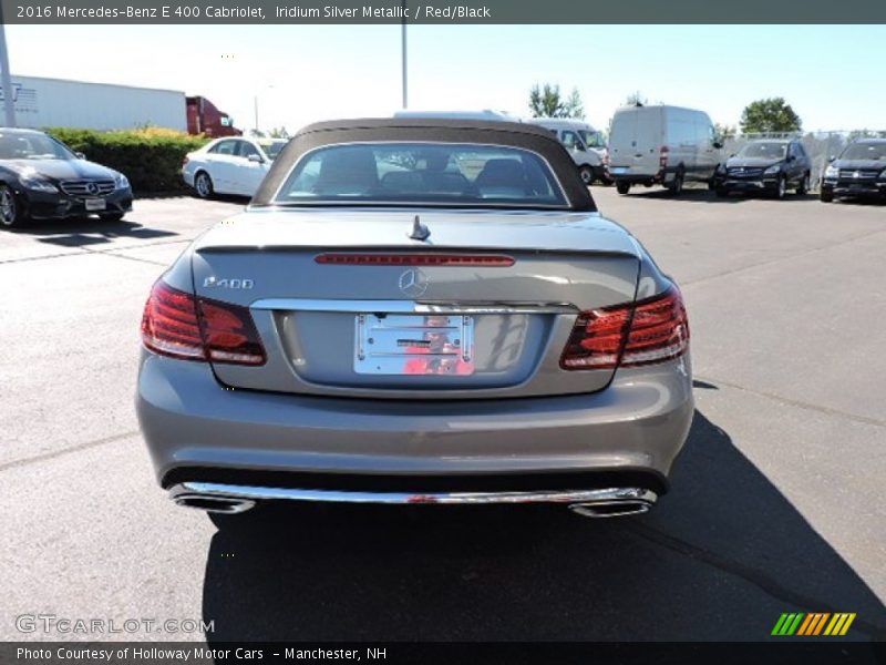 Iridium Silver Metallic / Red/Black 2016 Mercedes-Benz E 400 Cabriolet