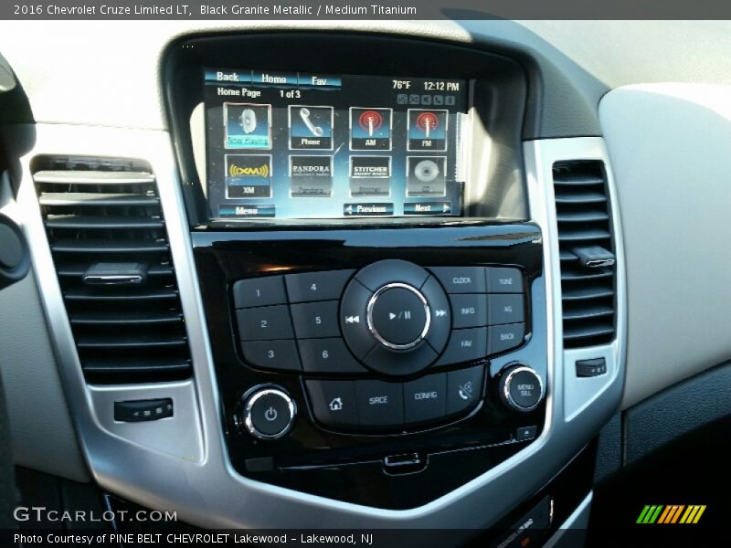 Black Granite Metallic / Medium Titanium 2016 Chevrolet Cruze Limited LT