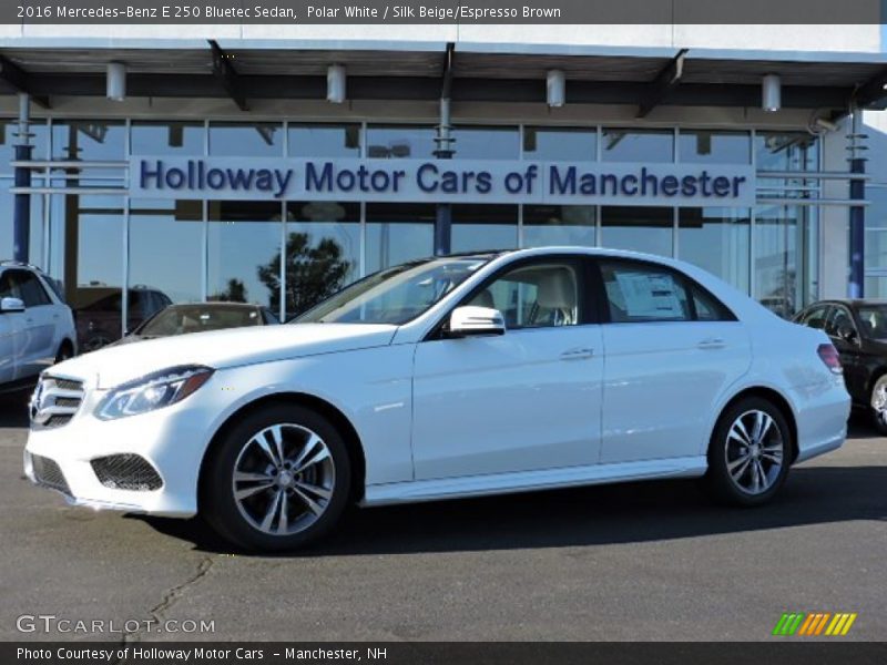 Polar White / Silk Beige/Espresso Brown 2016 Mercedes-Benz E 250 Bluetec Sedan