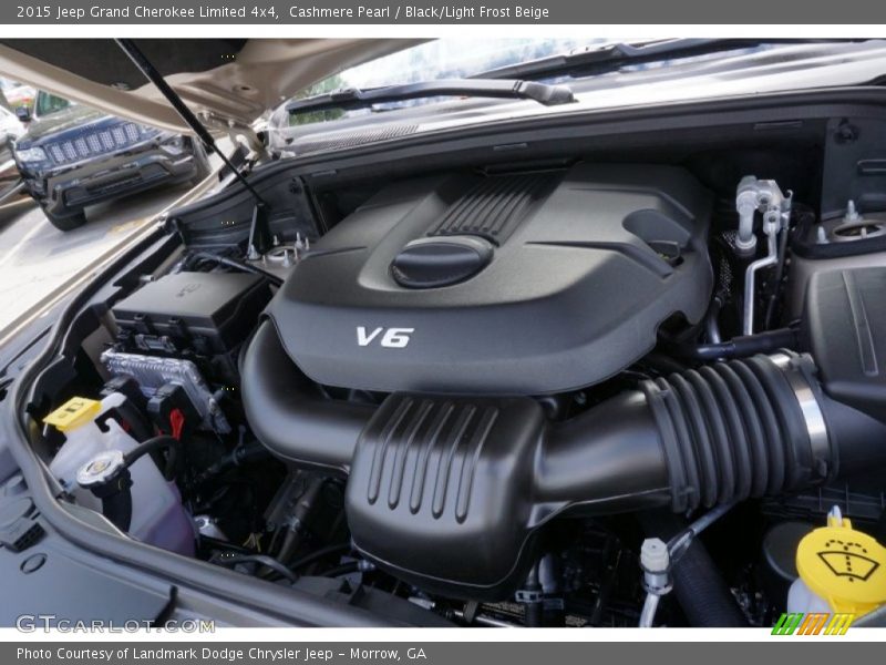 Cashmere Pearl / Black/Light Frost Beige 2015 Jeep Grand Cherokee Limited 4x4