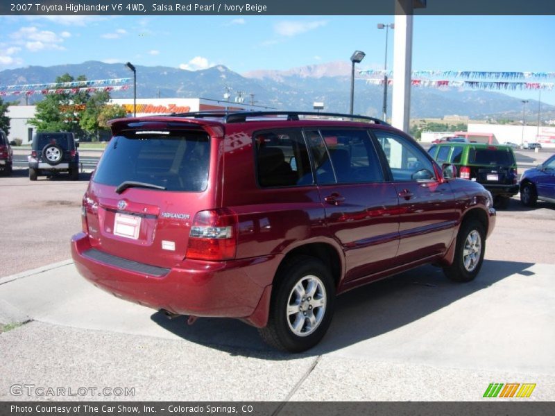 Salsa Red Pearl / Ivory Beige 2007 Toyota Highlander V6 4WD