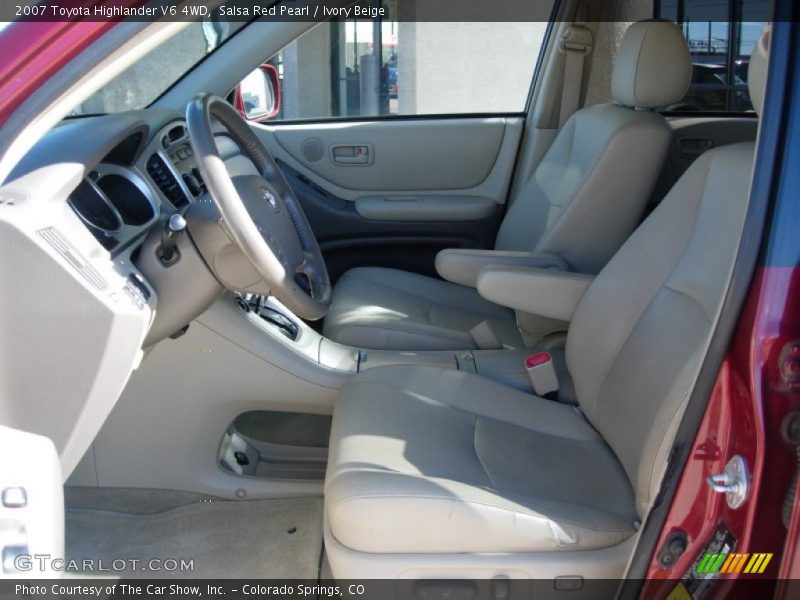 Salsa Red Pearl / Ivory Beige 2007 Toyota Highlander V6 4WD