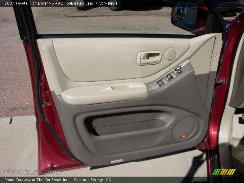 Salsa Red Pearl / Ivory Beige 2007 Toyota Highlander V6 4WD