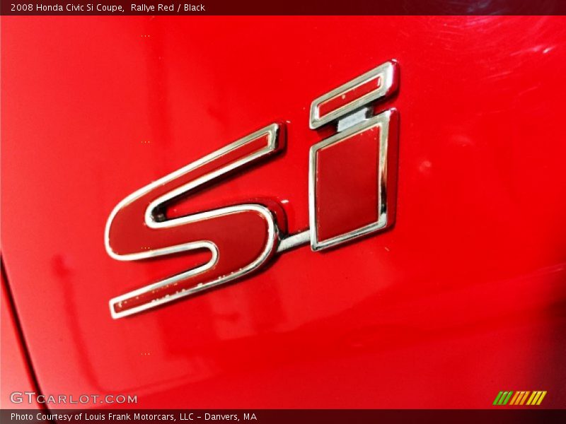 Rallye Red / Black 2008 Honda Civic Si Coupe