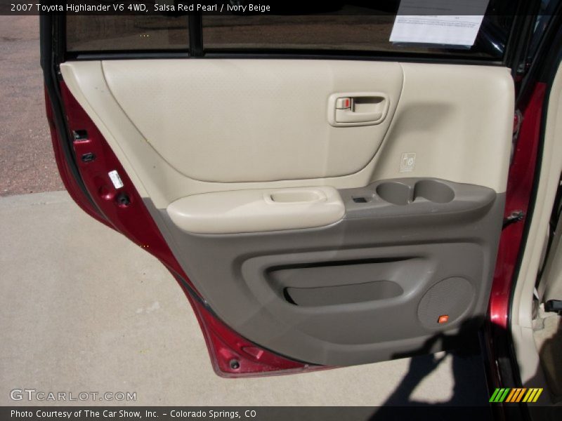 Salsa Red Pearl / Ivory Beige 2007 Toyota Highlander V6 4WD