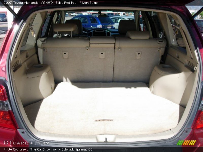 Salsa Red Pearl / Ivory Beige 2007 Toyota Highlander V6 4WD