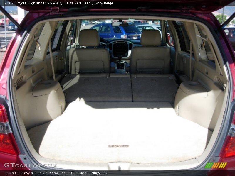 Salsa Red Pearl / Ivory Beige 2007 Toyota Highlander V6 4WD