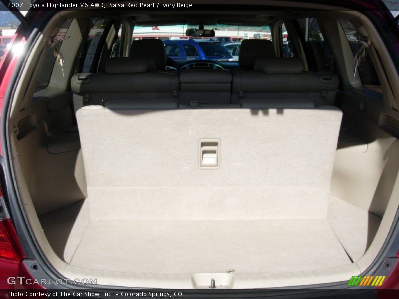 Salsa Red Pearl / Ivory Beige 2007 Toyota Highlander V6 4WD