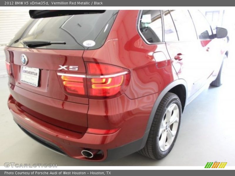 Vermillion Red Metallic / Black 2012 BMW X5 xDrive35d