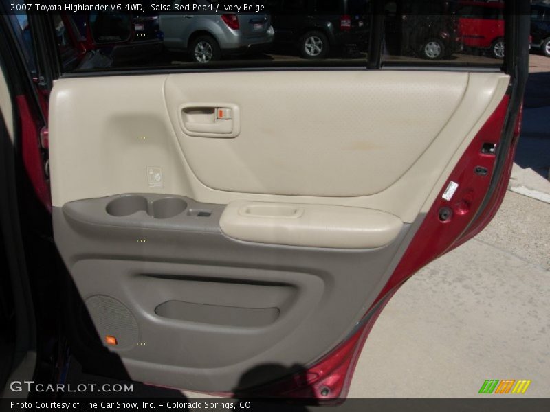 Salsa Red Pearl / Ivory Beige 2007 Toyota Highlander V6 4WD