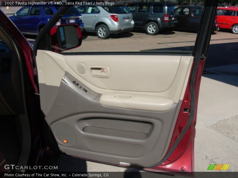 Salsa Red Pearl / Ivory Beige 2007 Toyota Highlander V6 4WD