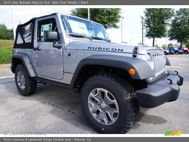Billet Silver Metallic / Black 2015 Jeep Wrangler Rubicon 4x4
