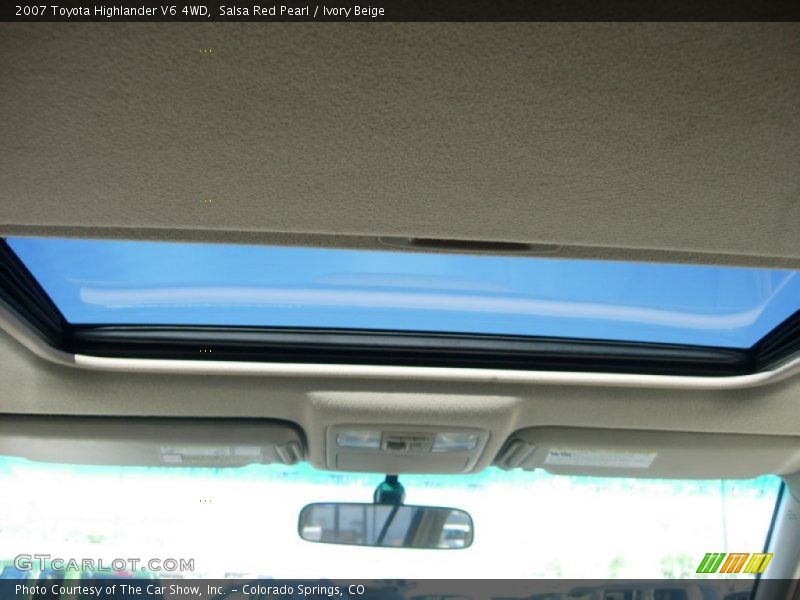Salsa Red Pearl / Ivory Beige 2007 Toyota Highlander V6 4WD
