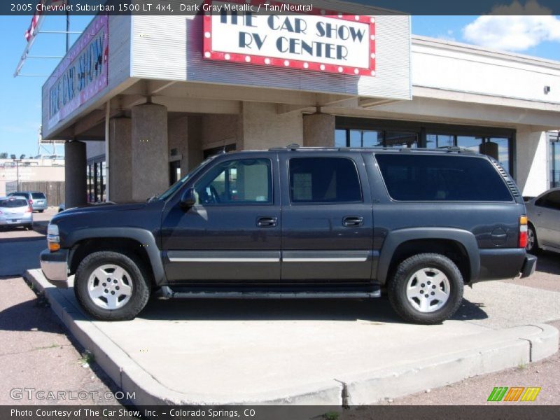 Dark Gray Metallic / Tan/Neutral 2005 Chevrolet Suburban 1500 LT 4x4