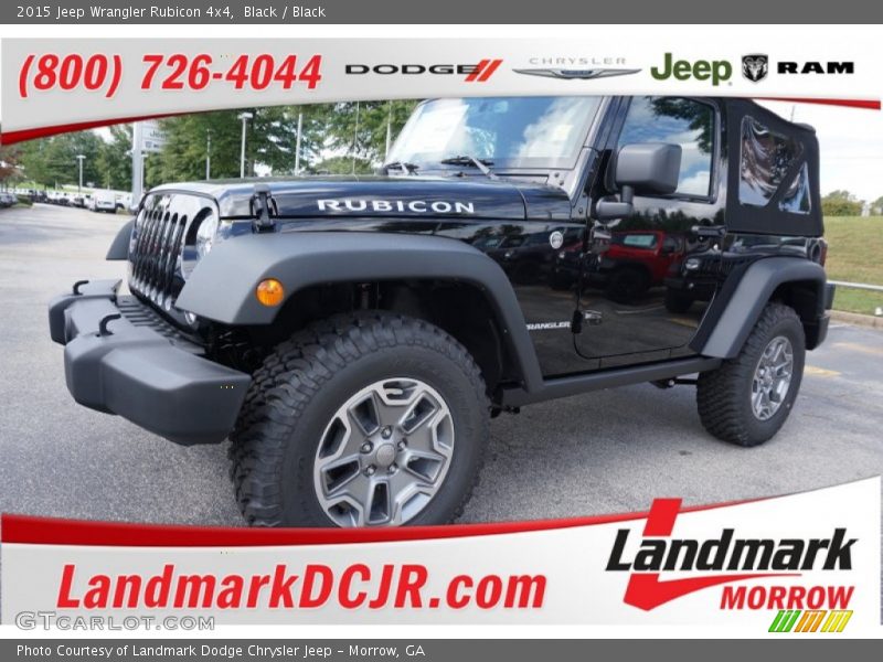 Black / Black 2015 Jeep Wrangler Rubicon 4x4