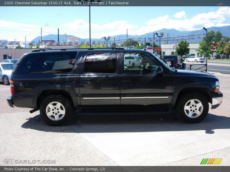 Dark Gray Metallic / Tan/Neutral 2005 Chevrolet Suburban 1500 LT 4x4